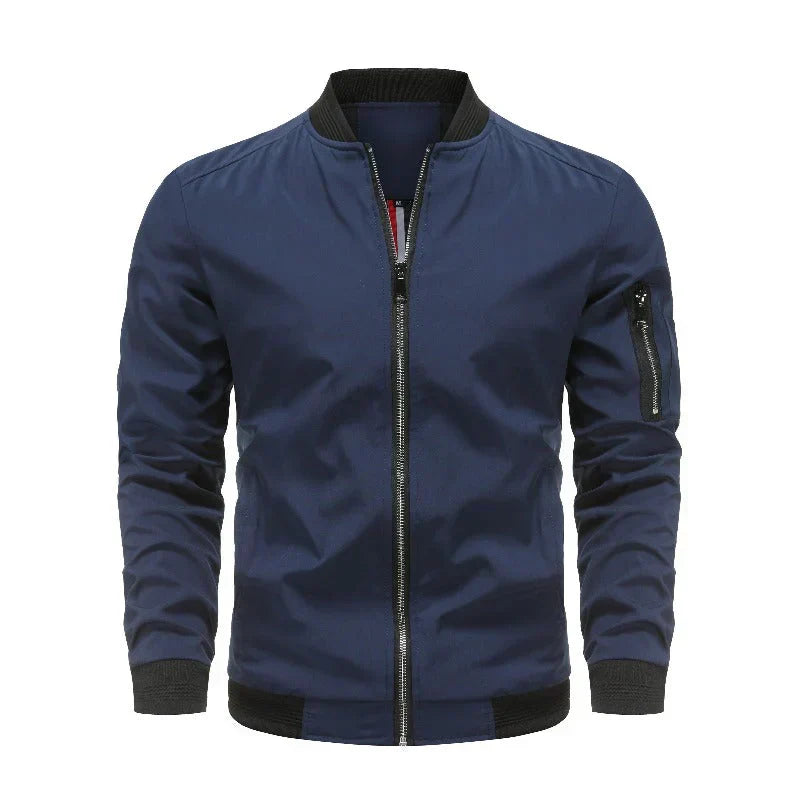 Warm Waterproof Zip Up Bomber Jacket
