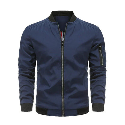Warm Waterproof Zip Up Bomber Jacket