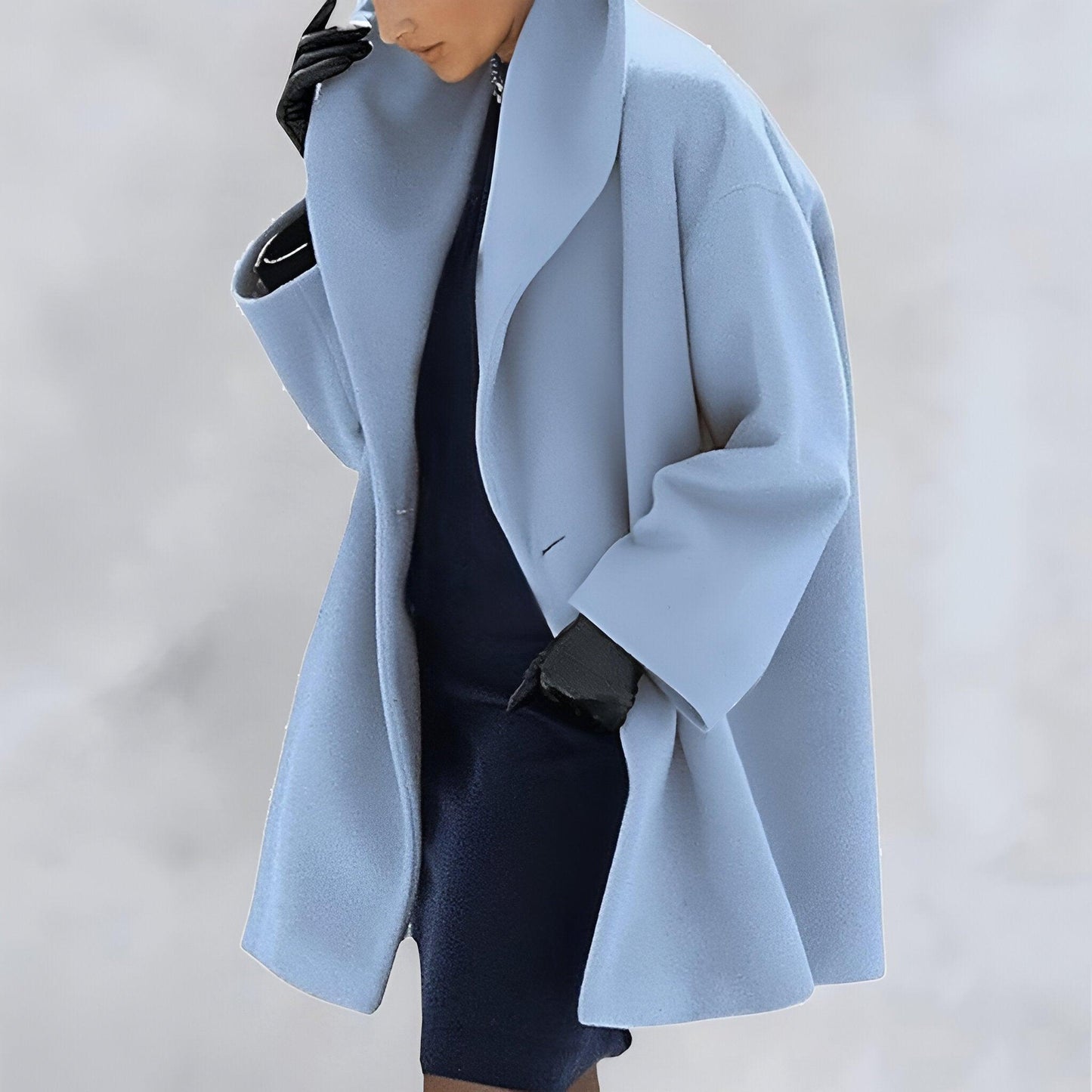 Premium Women's Wool Overcoat - Classic Warm Design