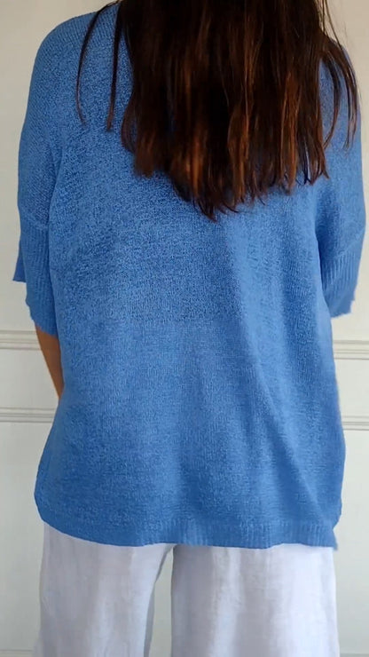 Relaxed Fit V Neck T Shirt