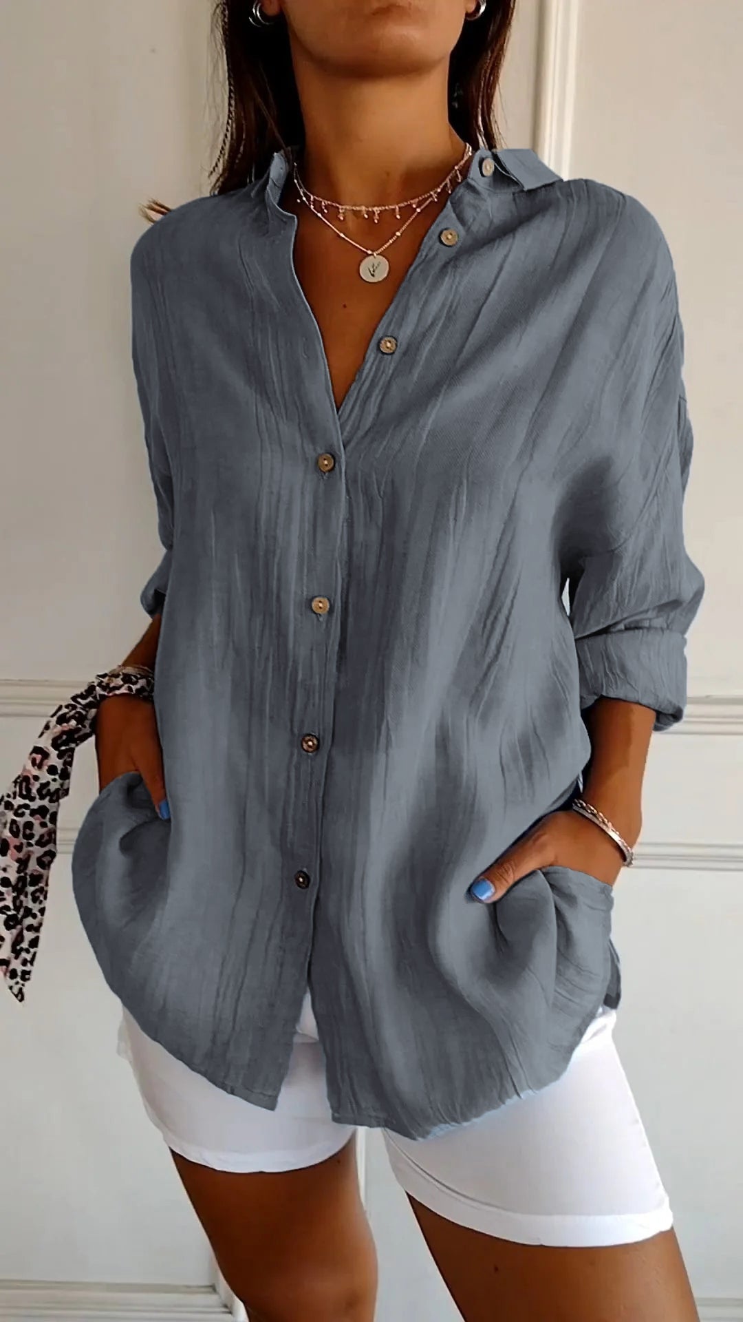 Classic Ladies Long Sleeve Shirt