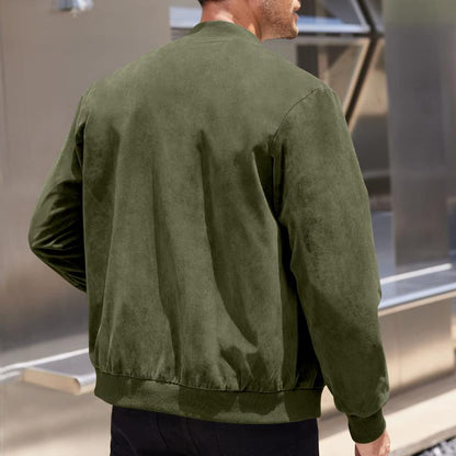 Fashionable Zip Up Jacket with Side Pockets