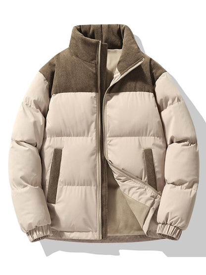 Warm Mens Puffer Coat Oversized