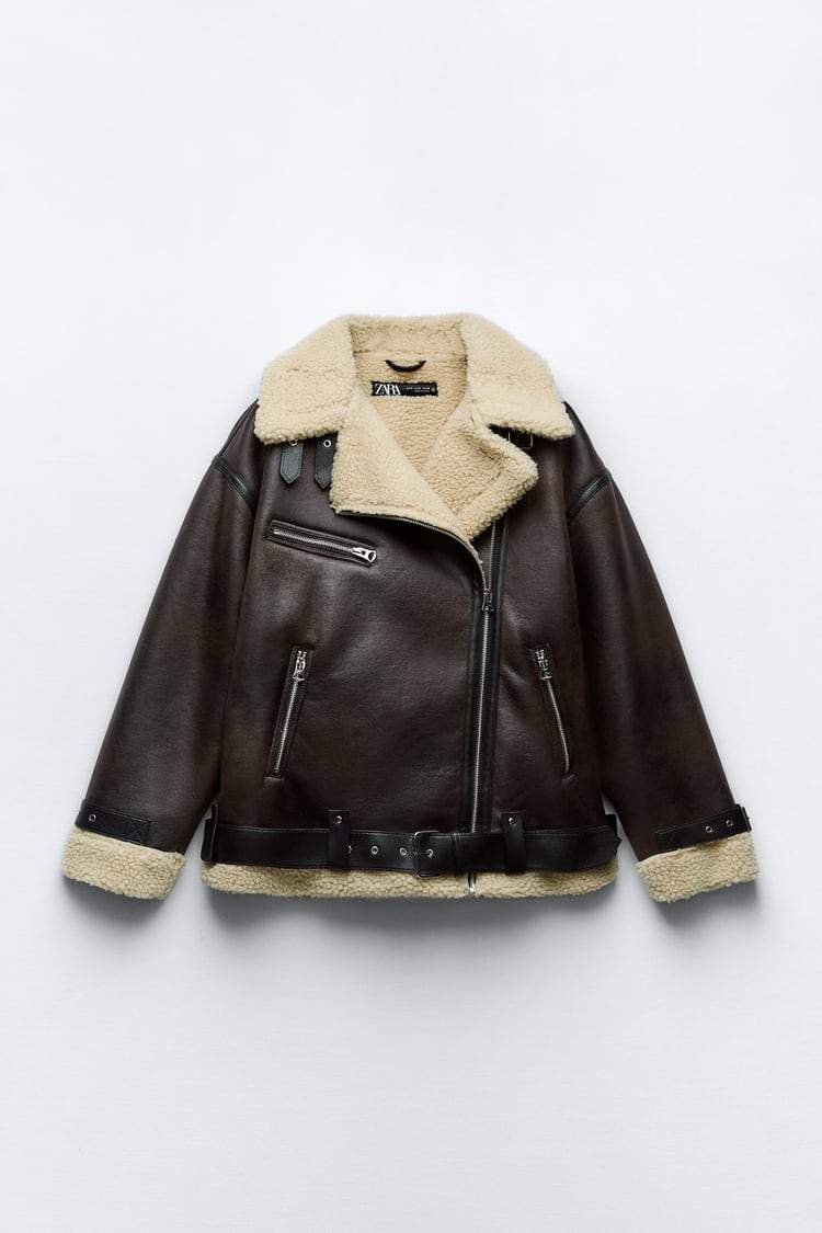 Classic Tan Leather Bomber Jacket