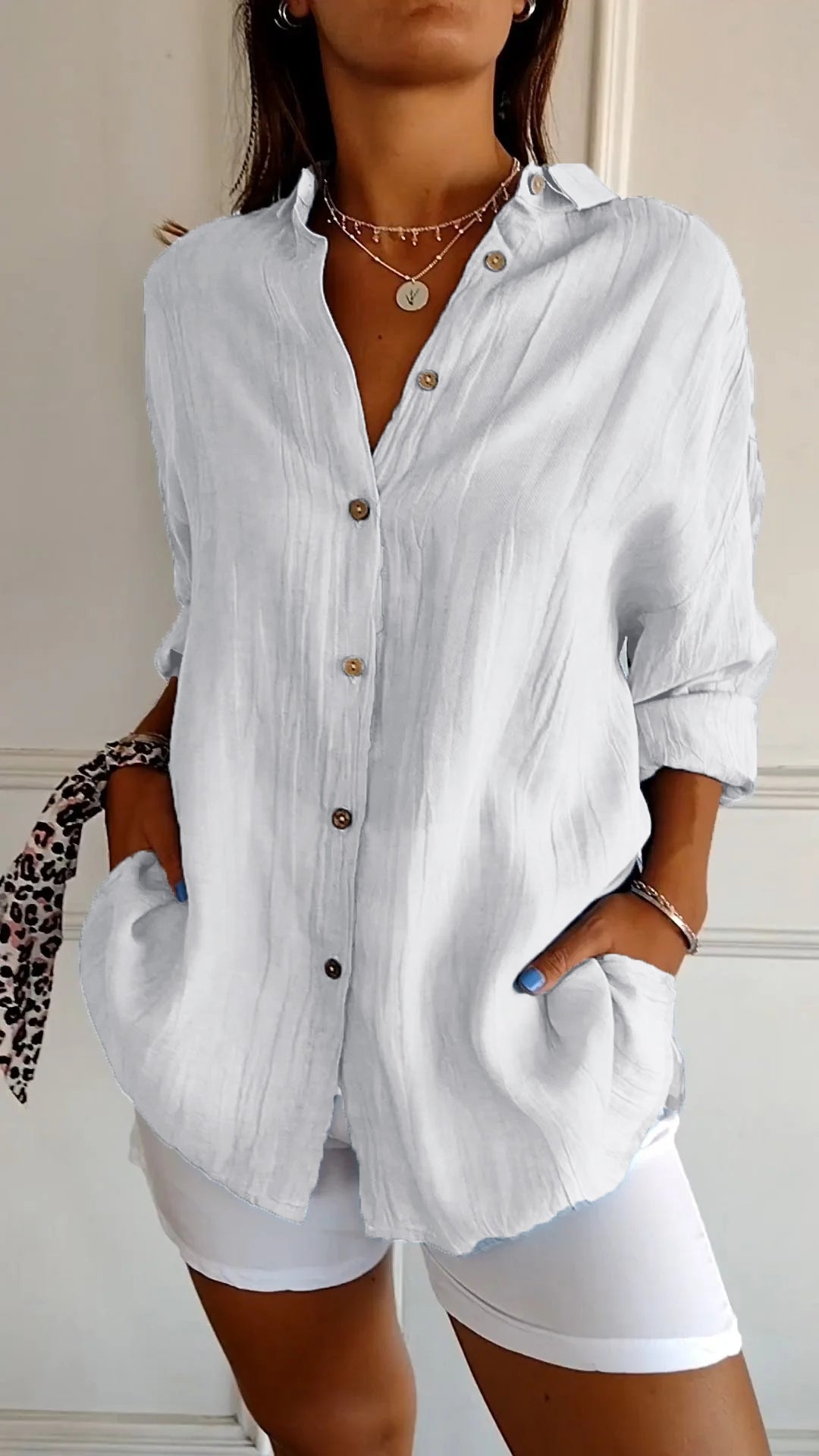 Classic Ladies Long Sleeve Shirt - OutfitLondon