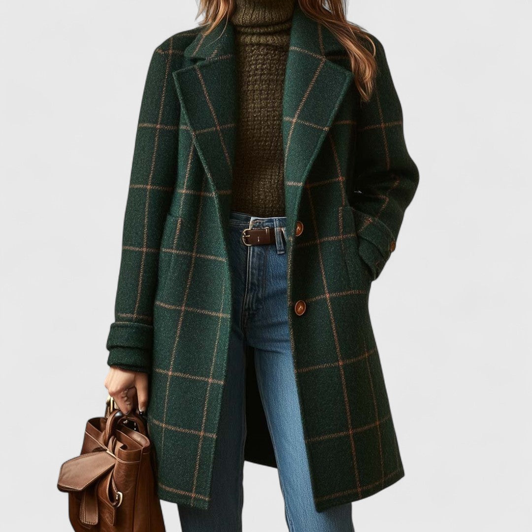 Timeless Plaid Trench Coat - OutfitLondon