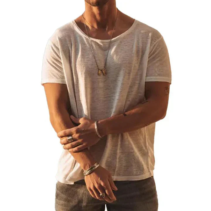 Comfortable Simple Relaxed Fit Mens T Shirt - OutfitLondon