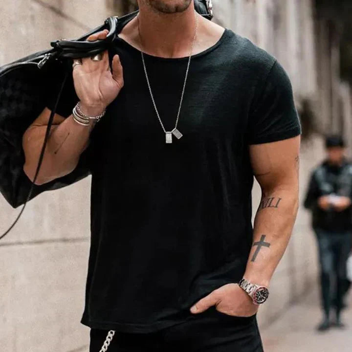 Casual Fit Crew Neck Tee Shirt