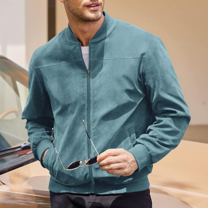 Fashionable Zip Up Jacket with Side Pockets