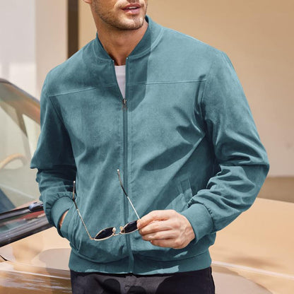 Fashionable Zip Up Jacket with Side Pockets