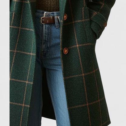 Timeless Plaid Trench Coat