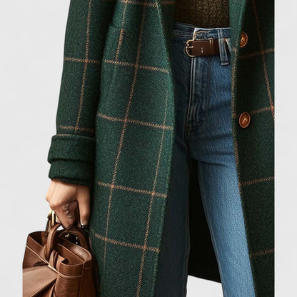 Timeless Plaid Trench Coat