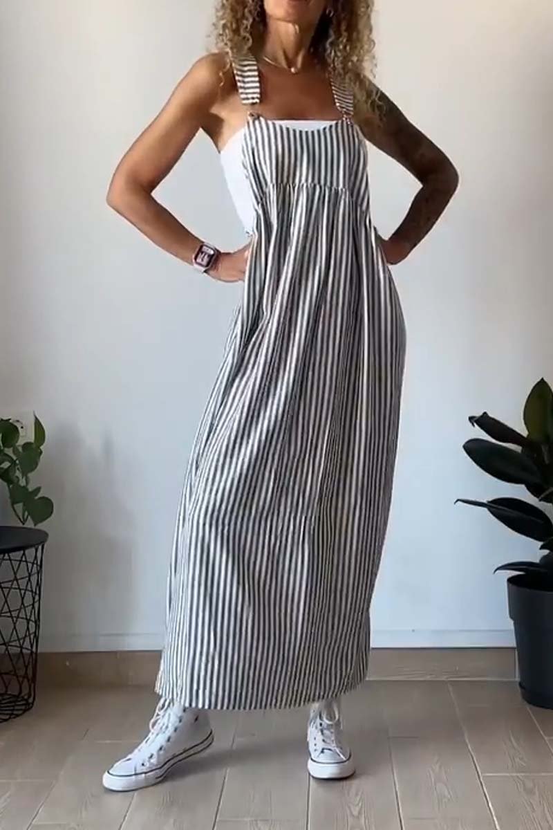 Comfortable Women's Summer Dress with Spaghetti Straps - OutfitLondon