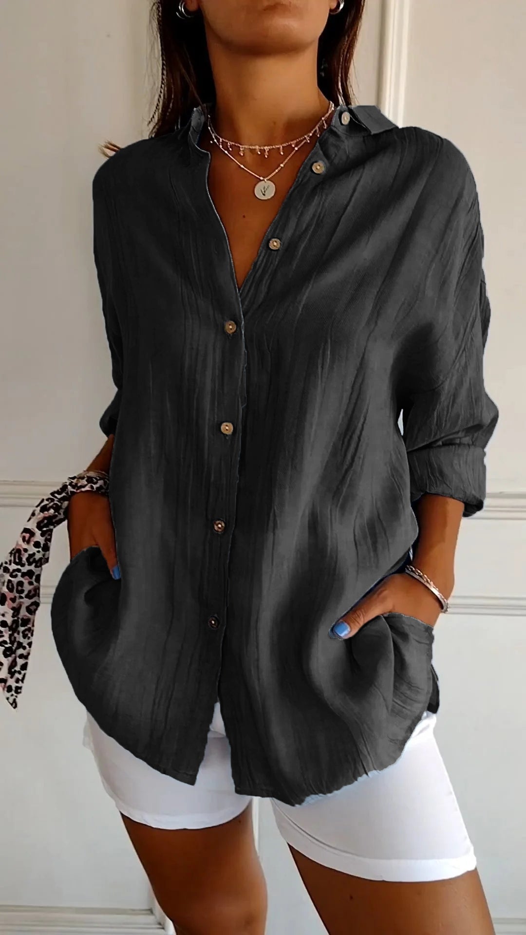 Classic Ladies Long Sleeve Shirt