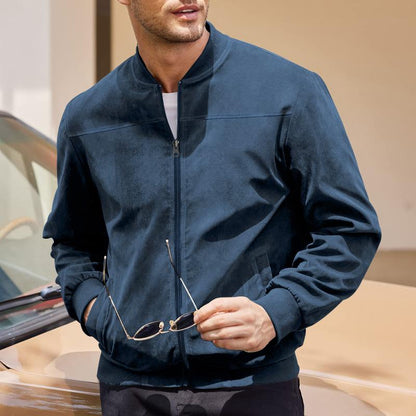 Fashionable Zip Up Jacket with Side Pockets