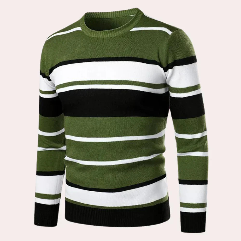 Men's Classic Stripe Crew Sweater