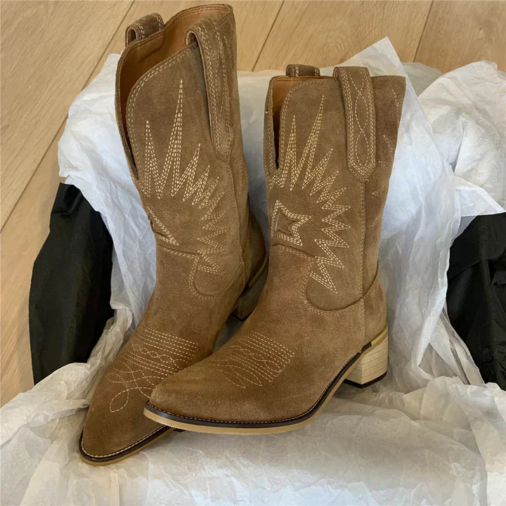 Rugged Western Riding Boots - OutfitLondon