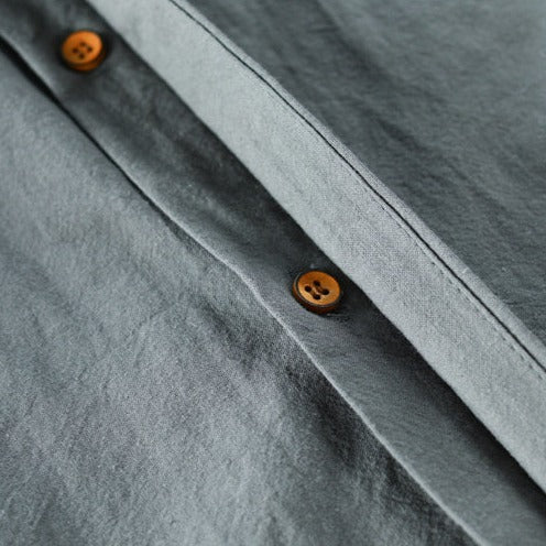 Slim Fit Japanese Style Linen Shirt