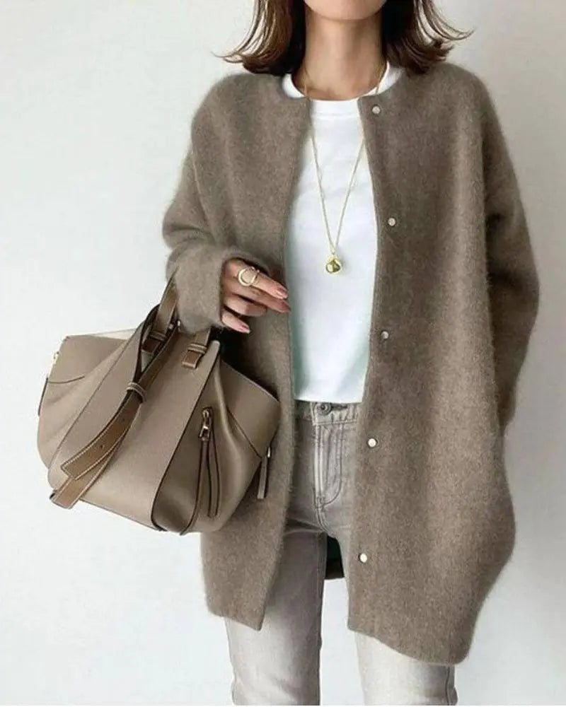 Warm Winter Wool Cardigan for Women