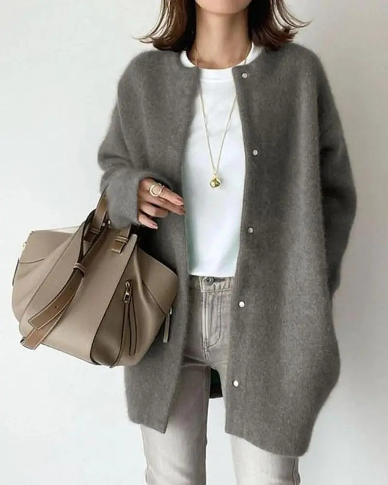 Warm Winter Wool Cardigan for Women