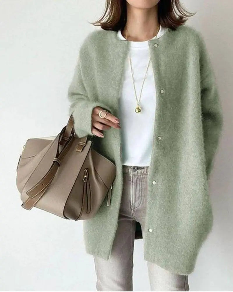 Warm Winter Wool Cardigan for Women