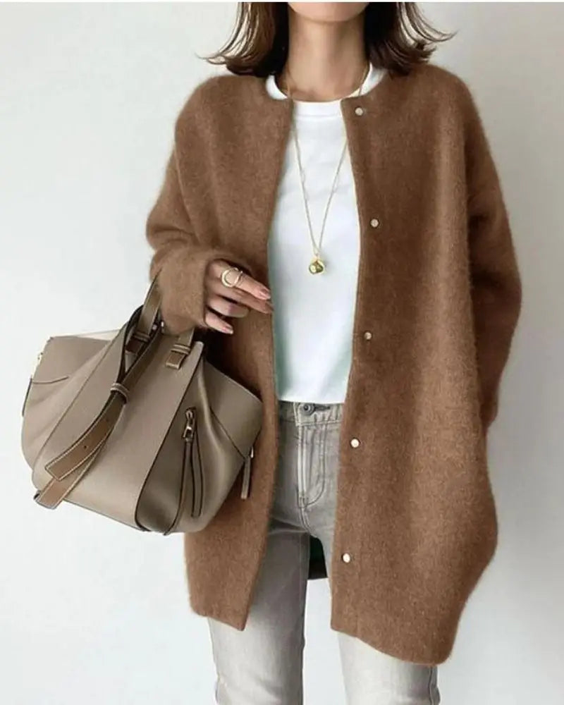 Warm Winter Wool Cardigan for Women