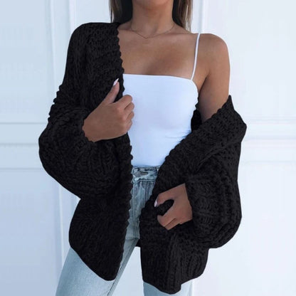 Soft Women's Cable Knit Winter Sweater - OutfitLondon