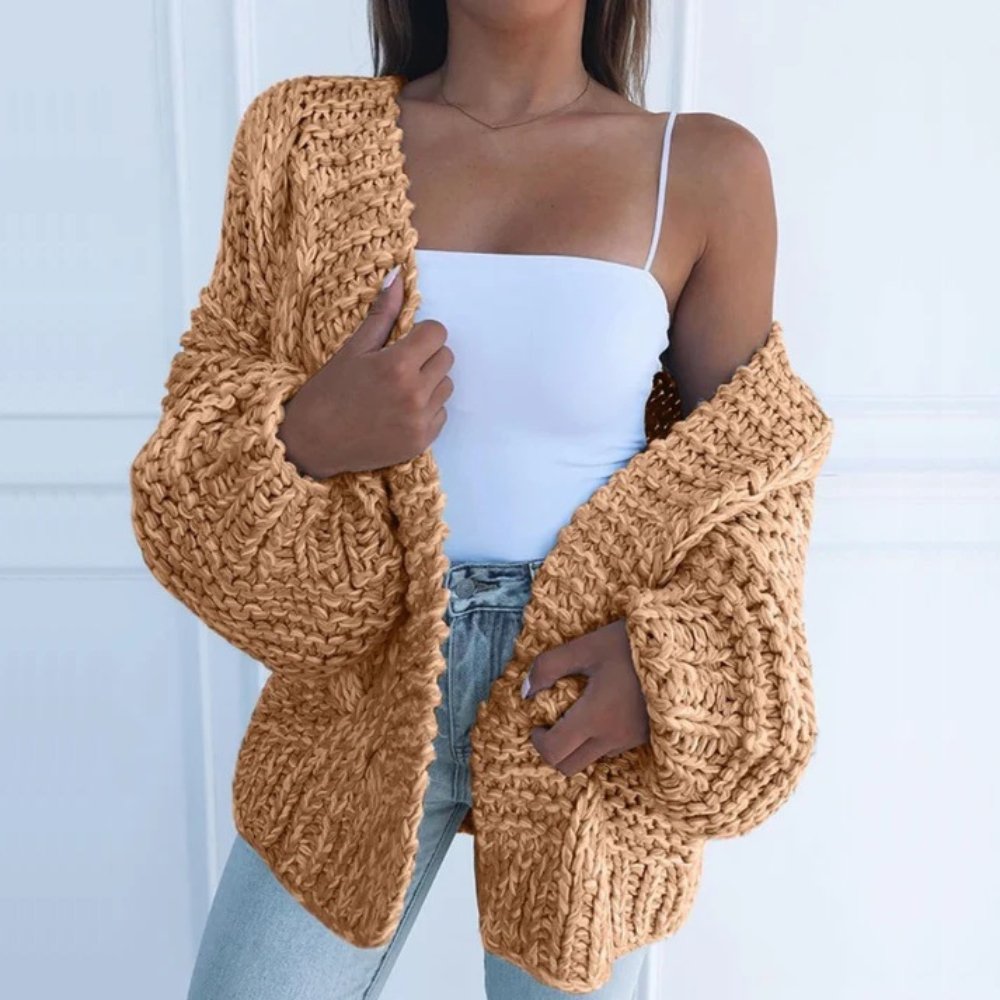 Soft Women's Cable Knit Winter Sweater