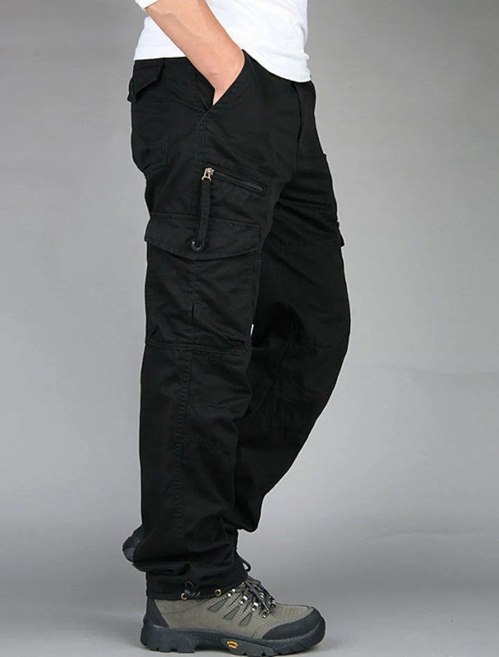 Classic Straight Fit Cargo Trousers for Men
