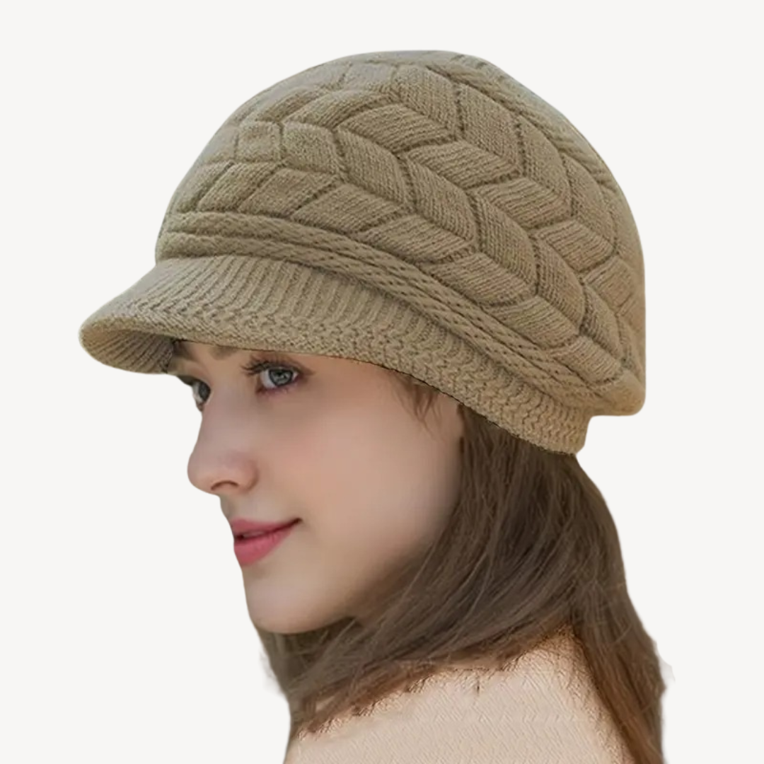 Warm Cable Winter Hat for Ladies