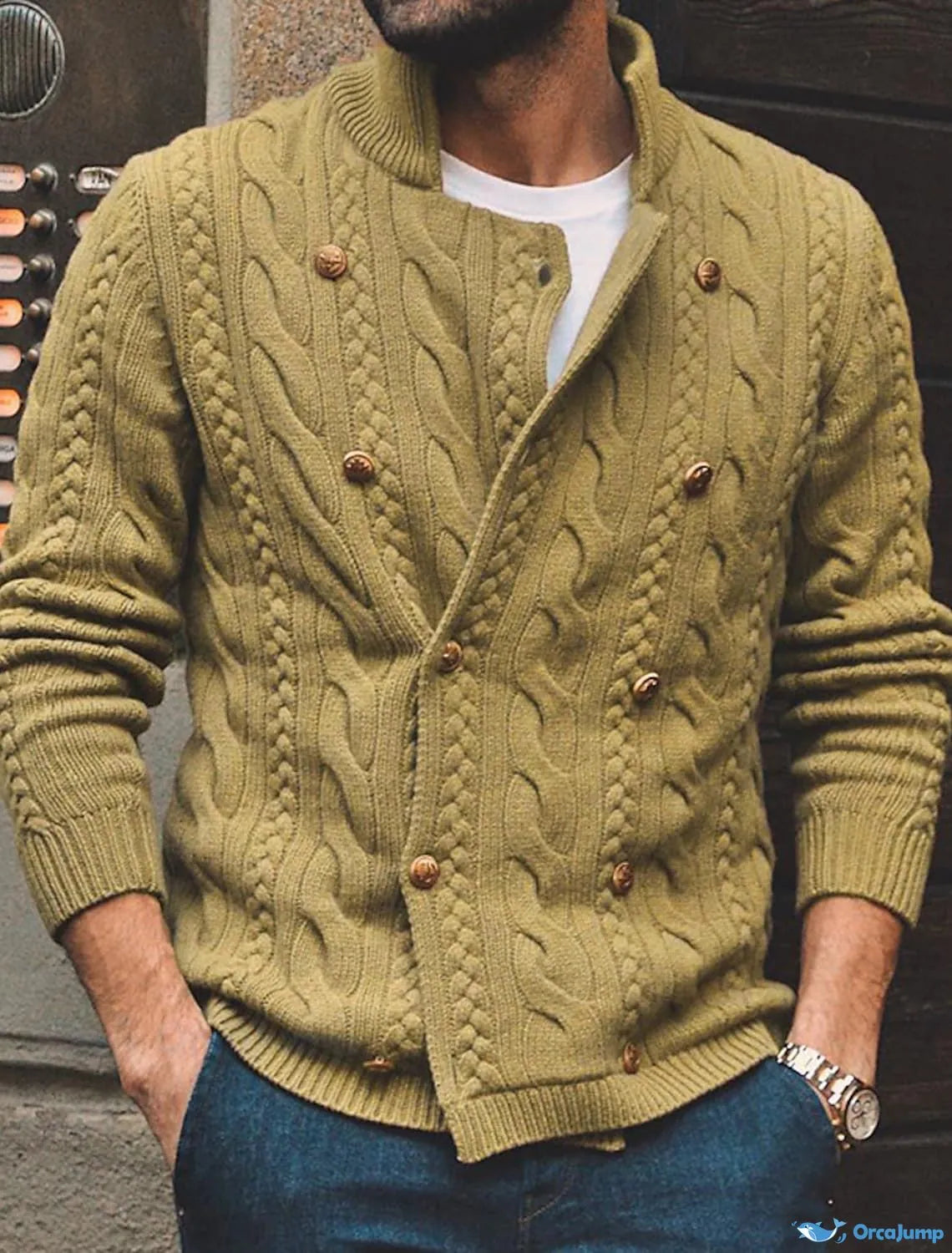 Soft Men's Cashmere Crew Neck Sweater - OutfitLondon