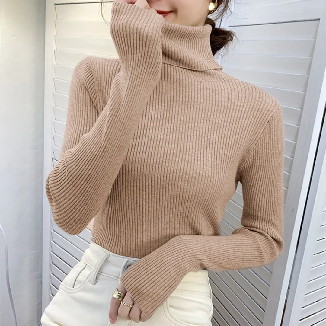 Warm Cozy Cashmere Turtleneck Sweater