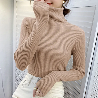 Warm Cozy Cashmere Turtleneck Sweater
