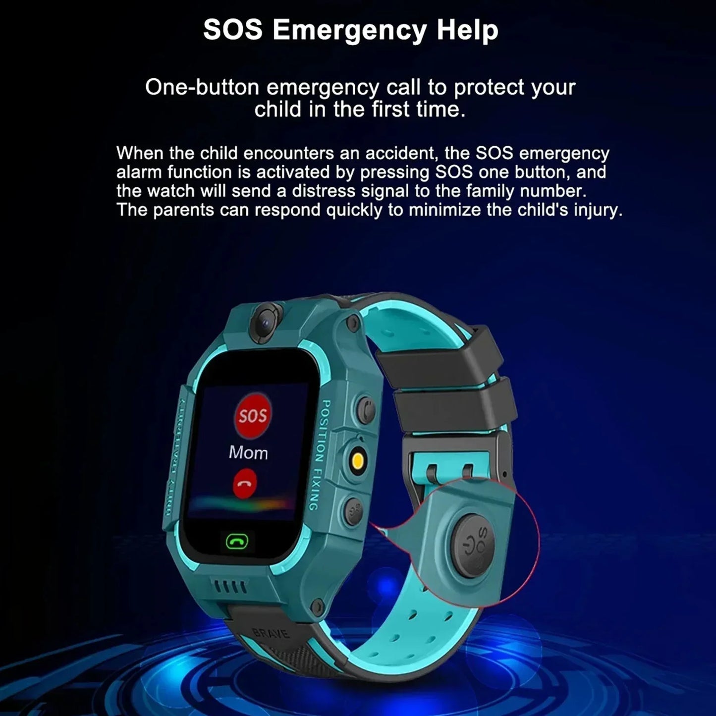 Children's Smart GPS Tracker Watch with Phone