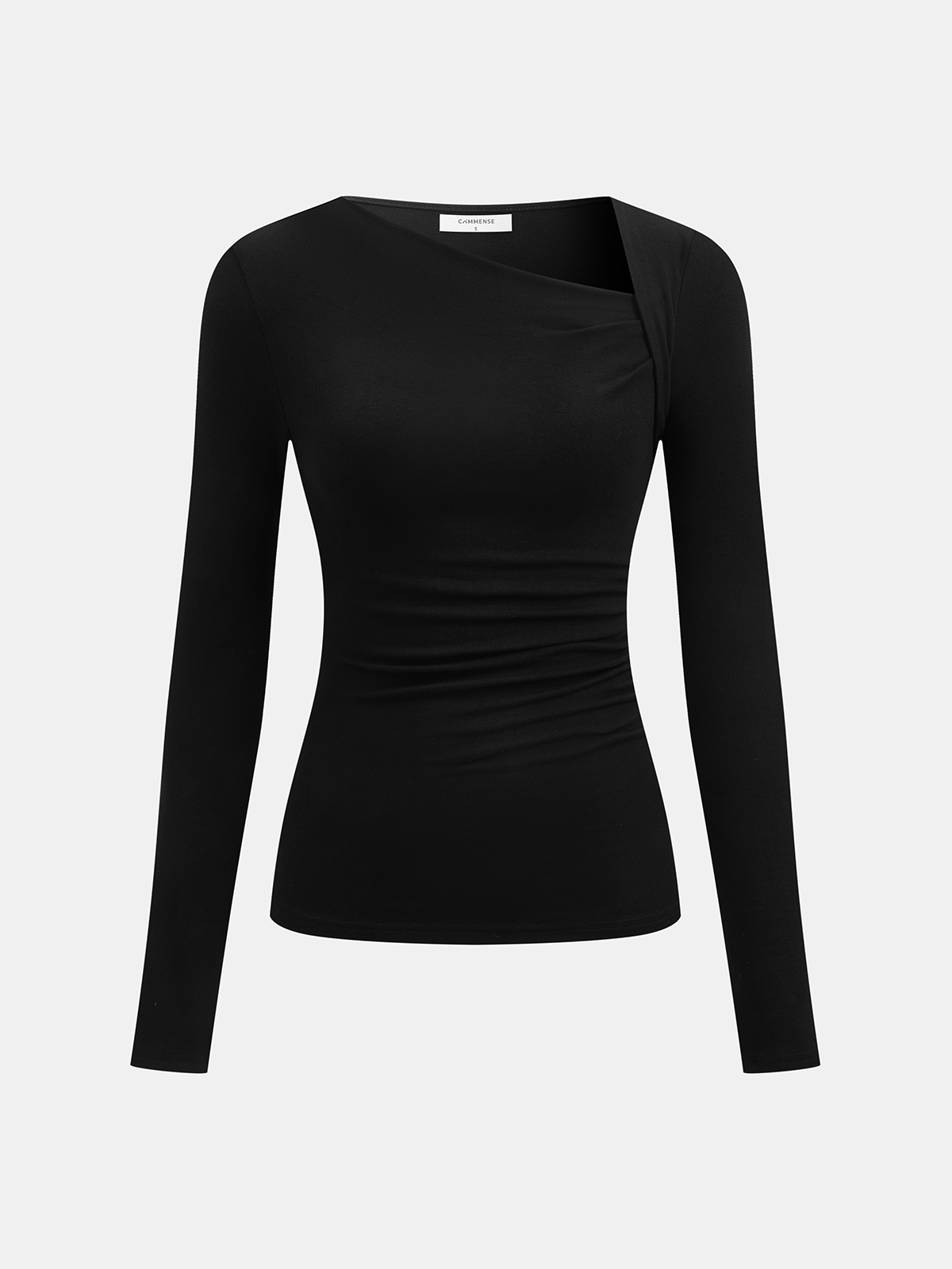 Kit | Ribbed Knit Asymmetric Holiday Clothes T-Shirt