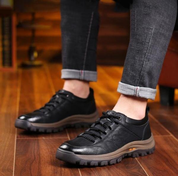 Comfortable Mens Orthopedic Leather Shoes