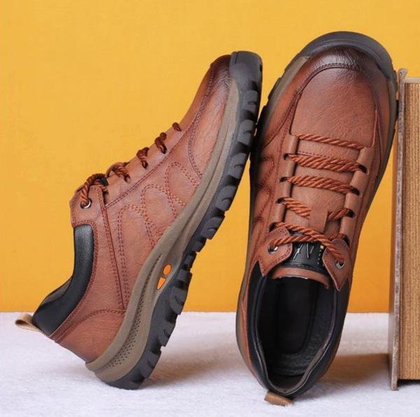 Comfortable Mens Orthopedic Leather Shoes