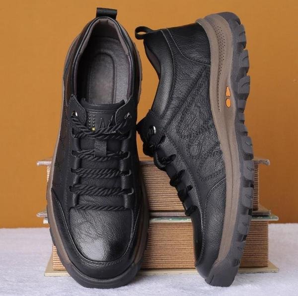 Comfortable Mens Orthopedic Leather Shoes