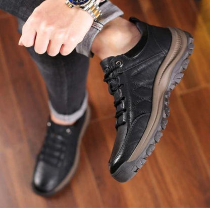 Comfortable Mens Orthopedic Leather Shoes