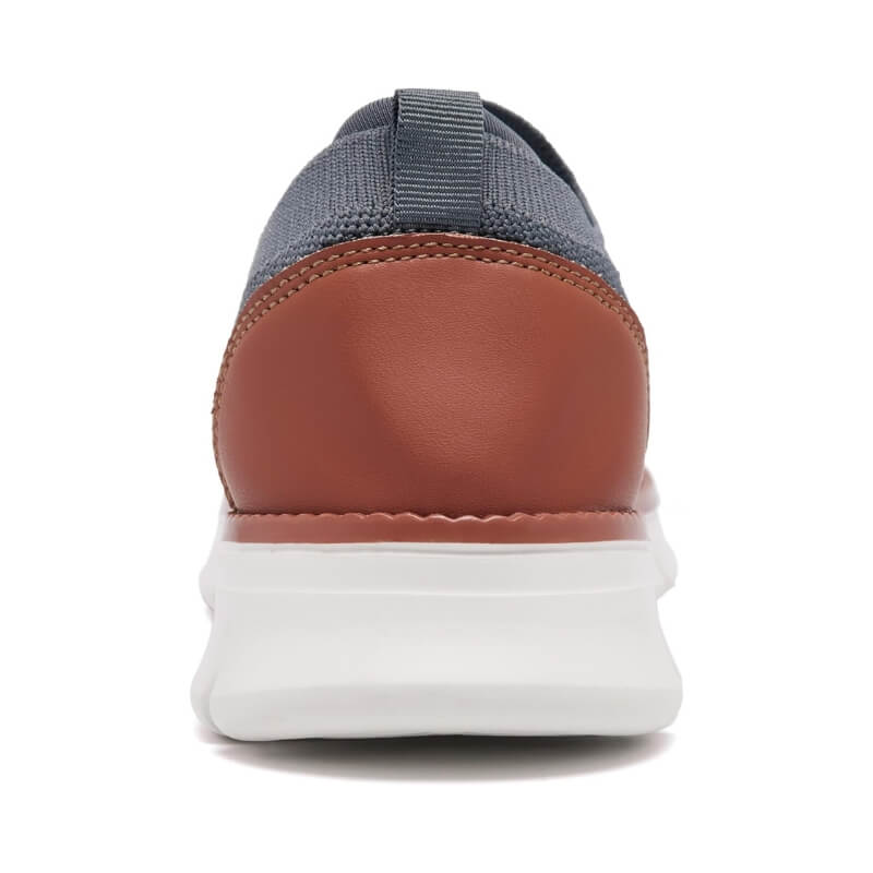 Soft Gray Slip-on Knit Sneakers for Men