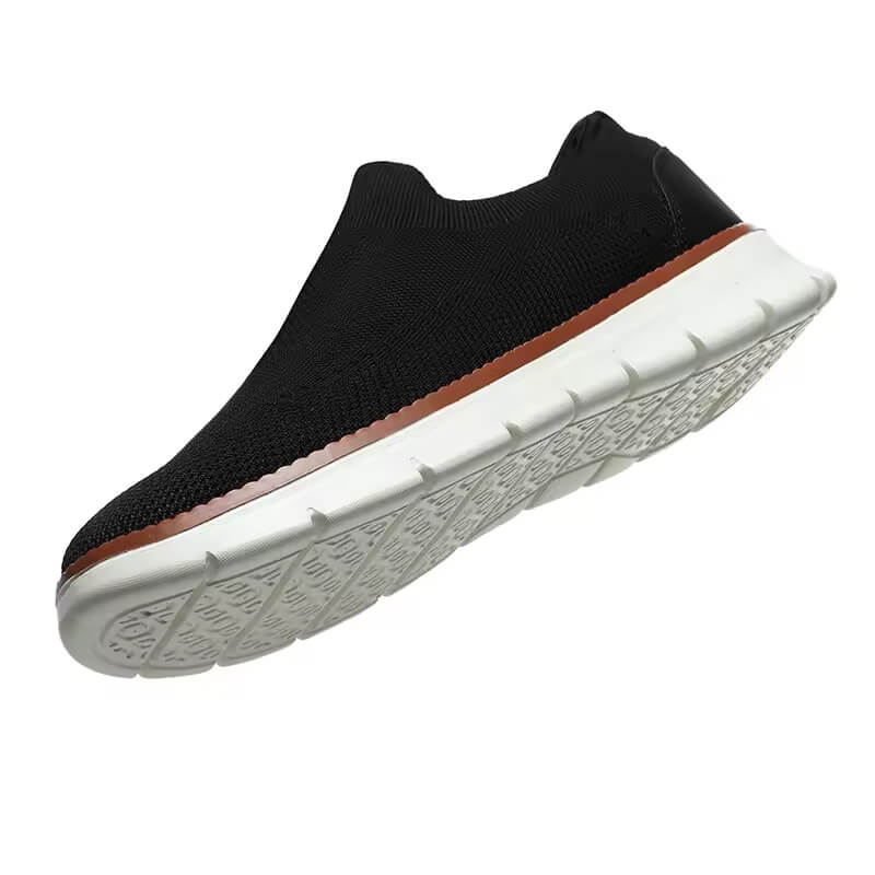 Soft Gray Slip-on Knit Sneakers for Men