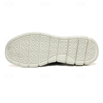 Soft Gray Slip-on Knit Sneakers for Men