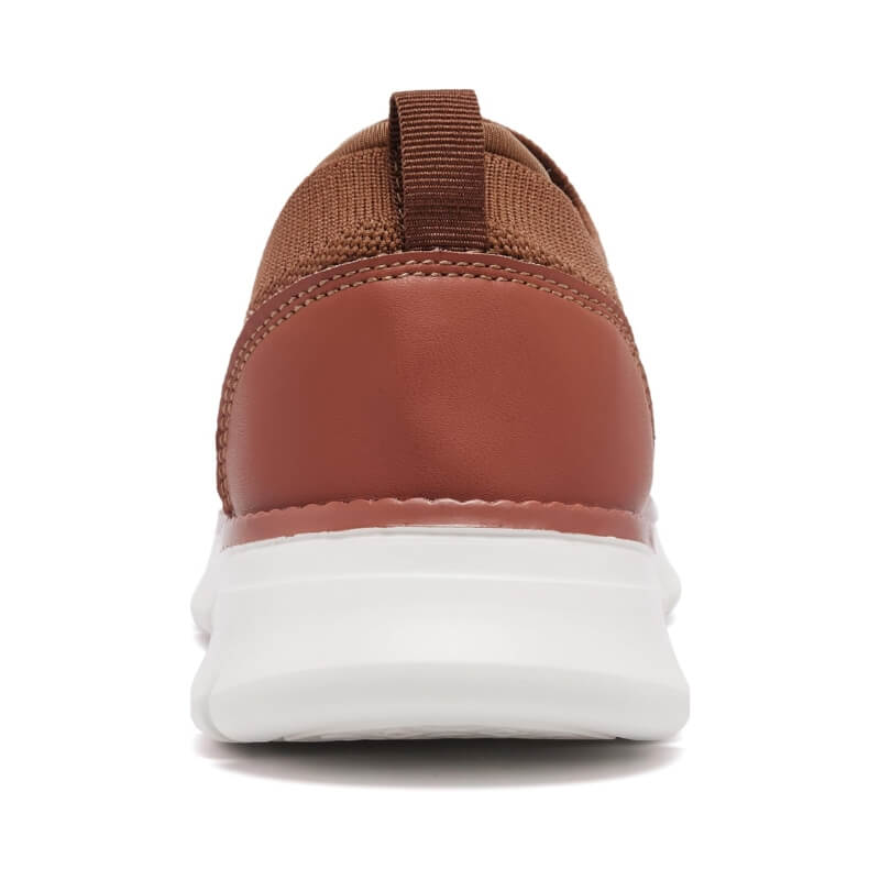 Soft Slip-on - Stretchy Knit Casual Brown Shoes