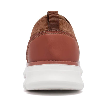 Soft Slip-on - Stretchy Knit Casual Brown Shoes