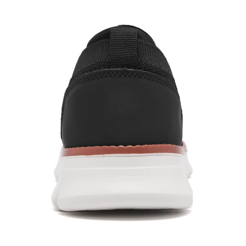 Soft Slip-on - Elastic Knit Casual Black Shoes