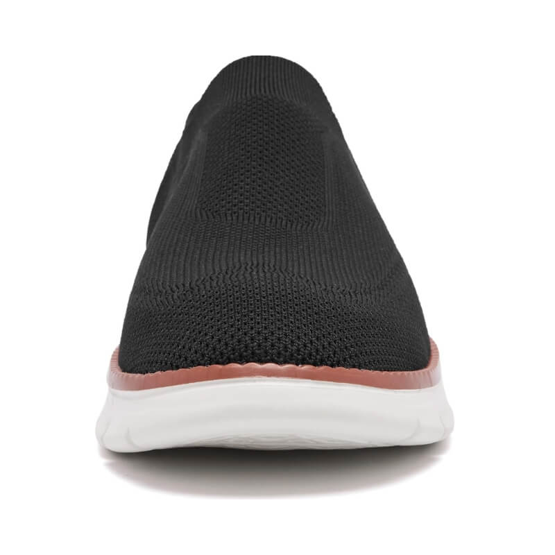 Soft Slip-on - Elastic Knit Casual Black Shoes