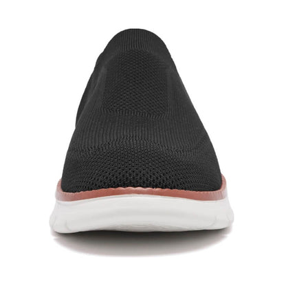 Soft Slip-on - Elastic Knit Casual Black Shoes