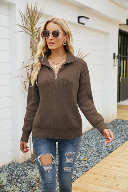 Warm Cable Knit Pullover - Sienna