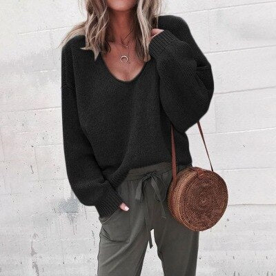 Cozy Large Women's Crew Sweater