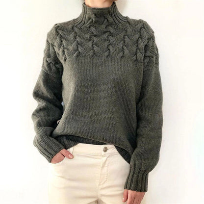 Soft Crew Neck Winter Sweater for Women